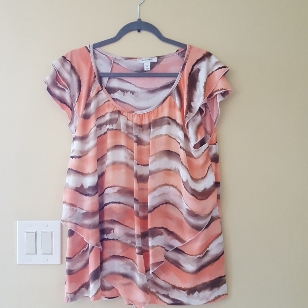 Dress Barn Womens cap sleeve blouse